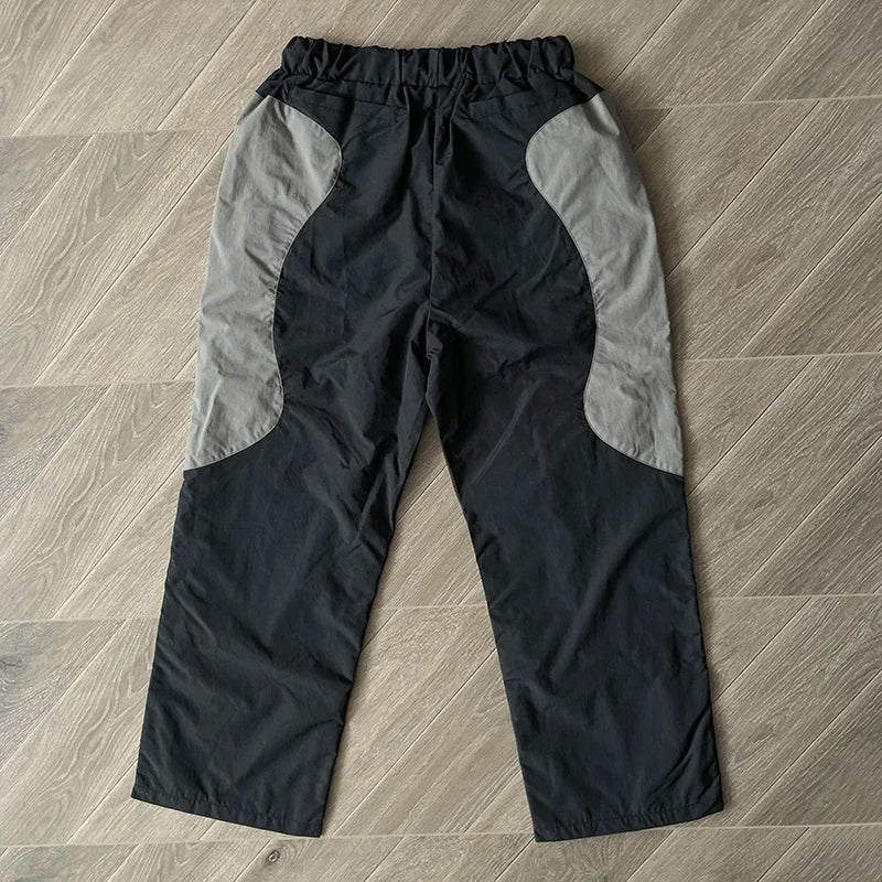 Hellstar Sample Pants Wave stitching color-blocked casual sports