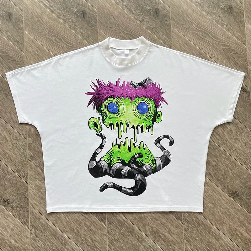Blutosatire studios cropped character tee