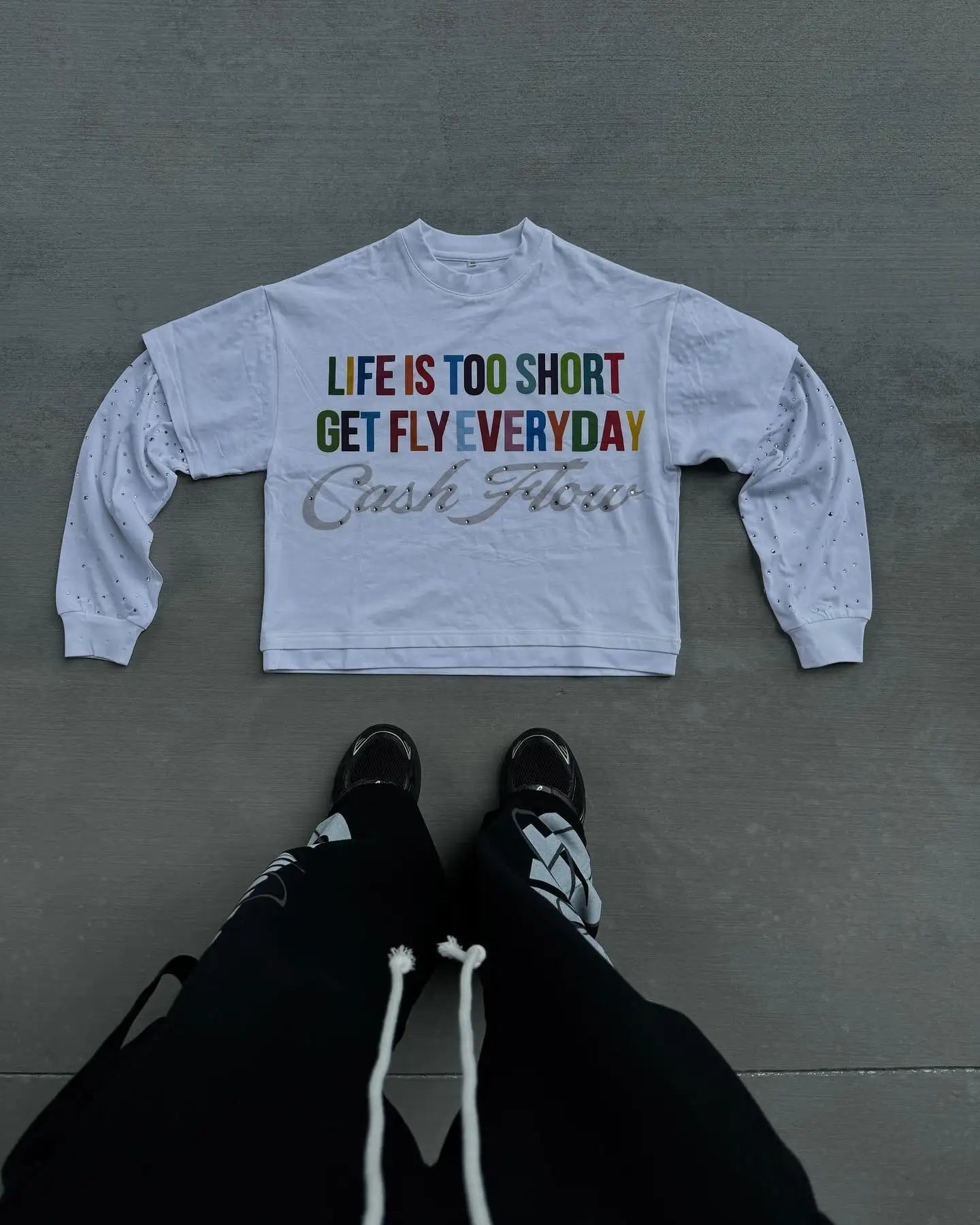 Life’s too short get fly everyday long sleeve reignstone tee