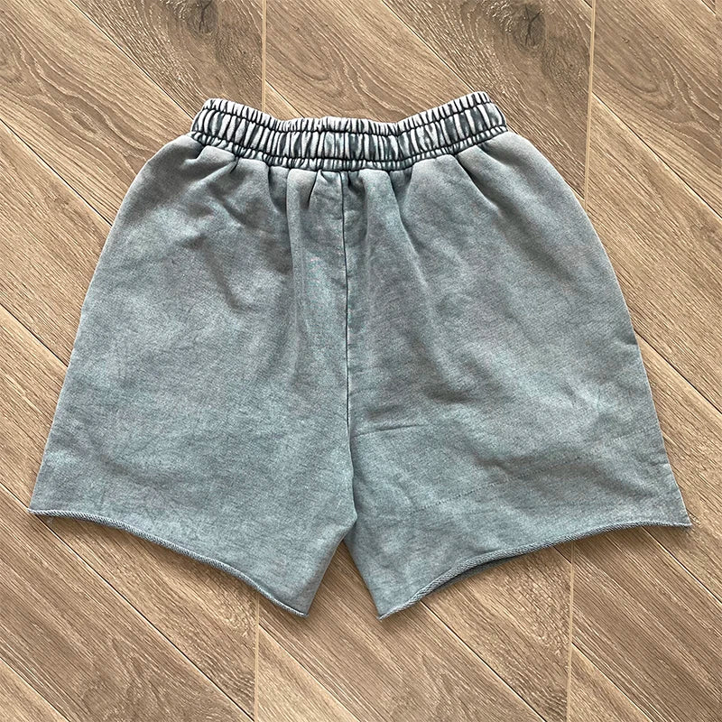 Same SAINT VANITY ins wash and do old rivets casual sports shorts