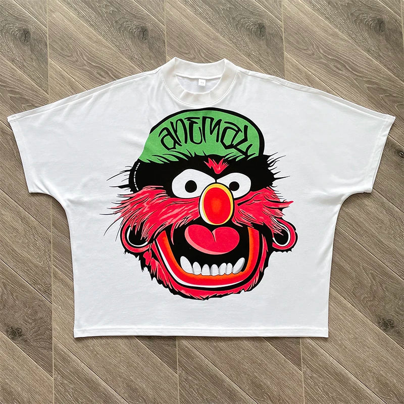 Blutosatire studios cropped character tee