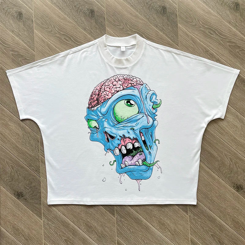 Blutosatire studios cropped character tee