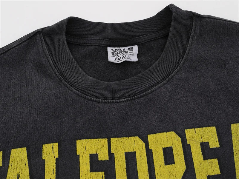 Vale Retro Wash Printed Short Sleeved Shirt