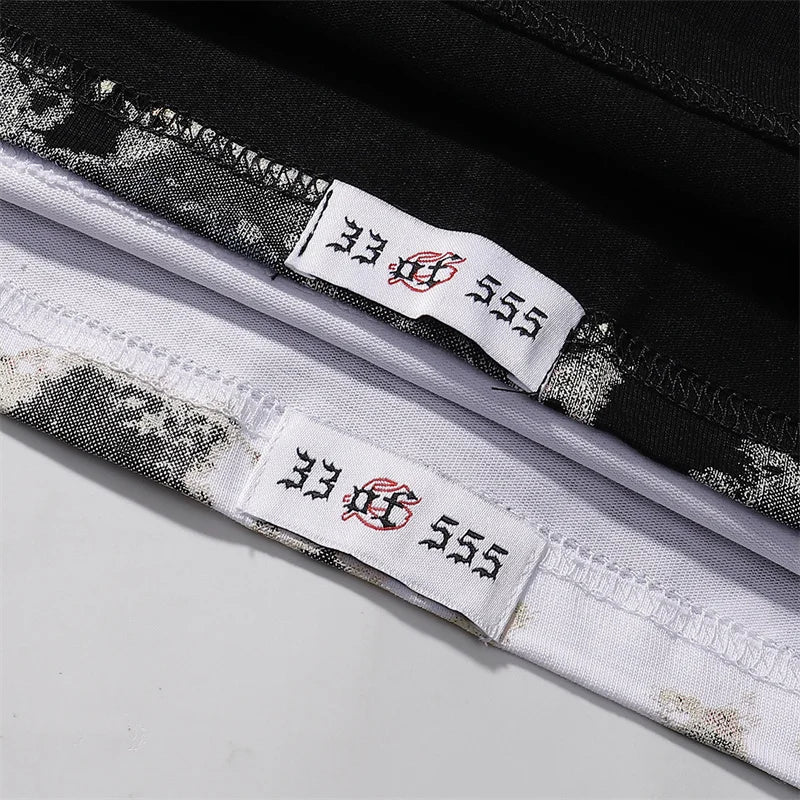 Godspeed Skeleton Printed High Weight Double Yarn Cotton Casual Short Sleeve