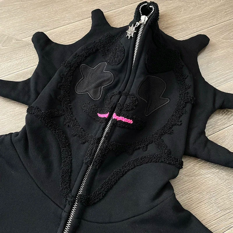 Glo Gang The Glory Full Zip Drink embroidered zipper hoodie