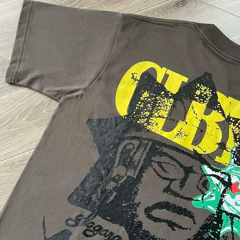 Glo Gang Boyz Tee cartoon men's and women's cotton short-sleeved T-shirts