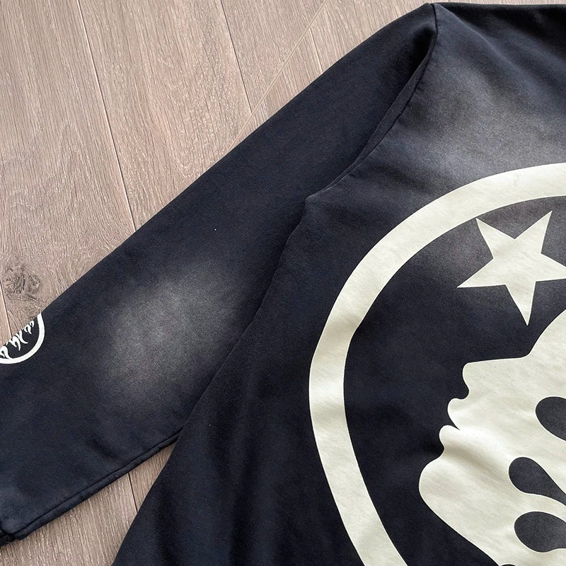 Hellstar Studios acid washed reignstone hoodie