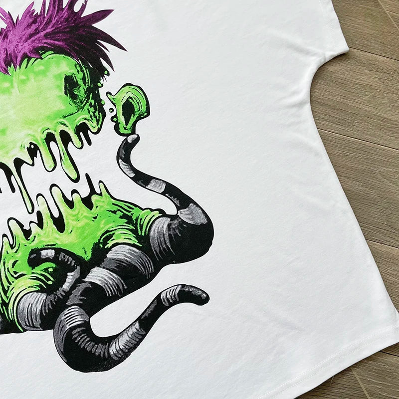 Blutosatire studios cropped character tee