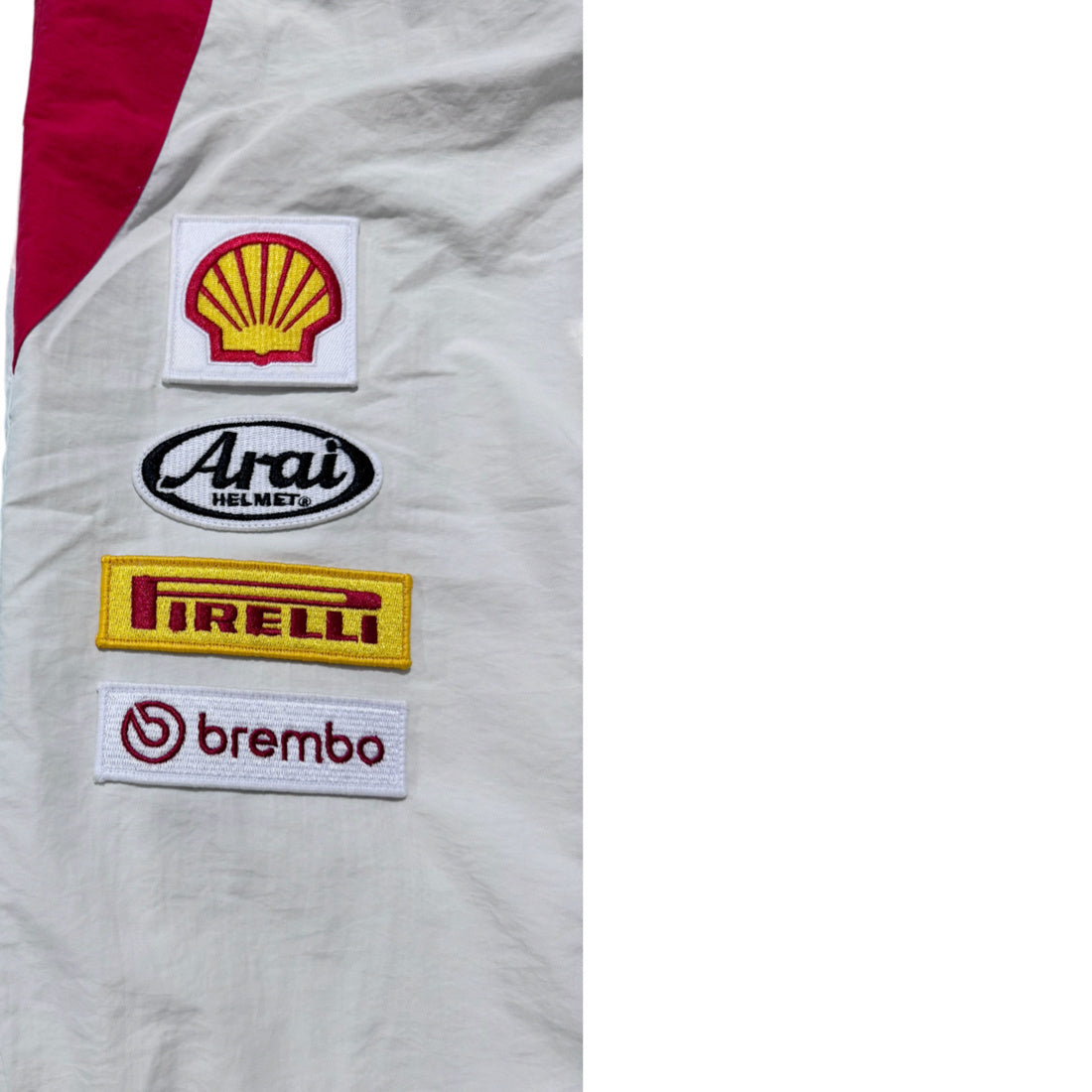 Supreme Ducati track pants  white and red