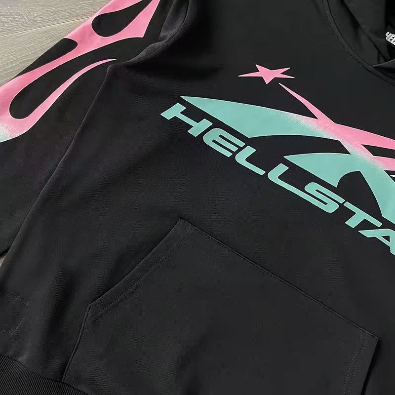 Hellstar Studios sports colorful hoodie