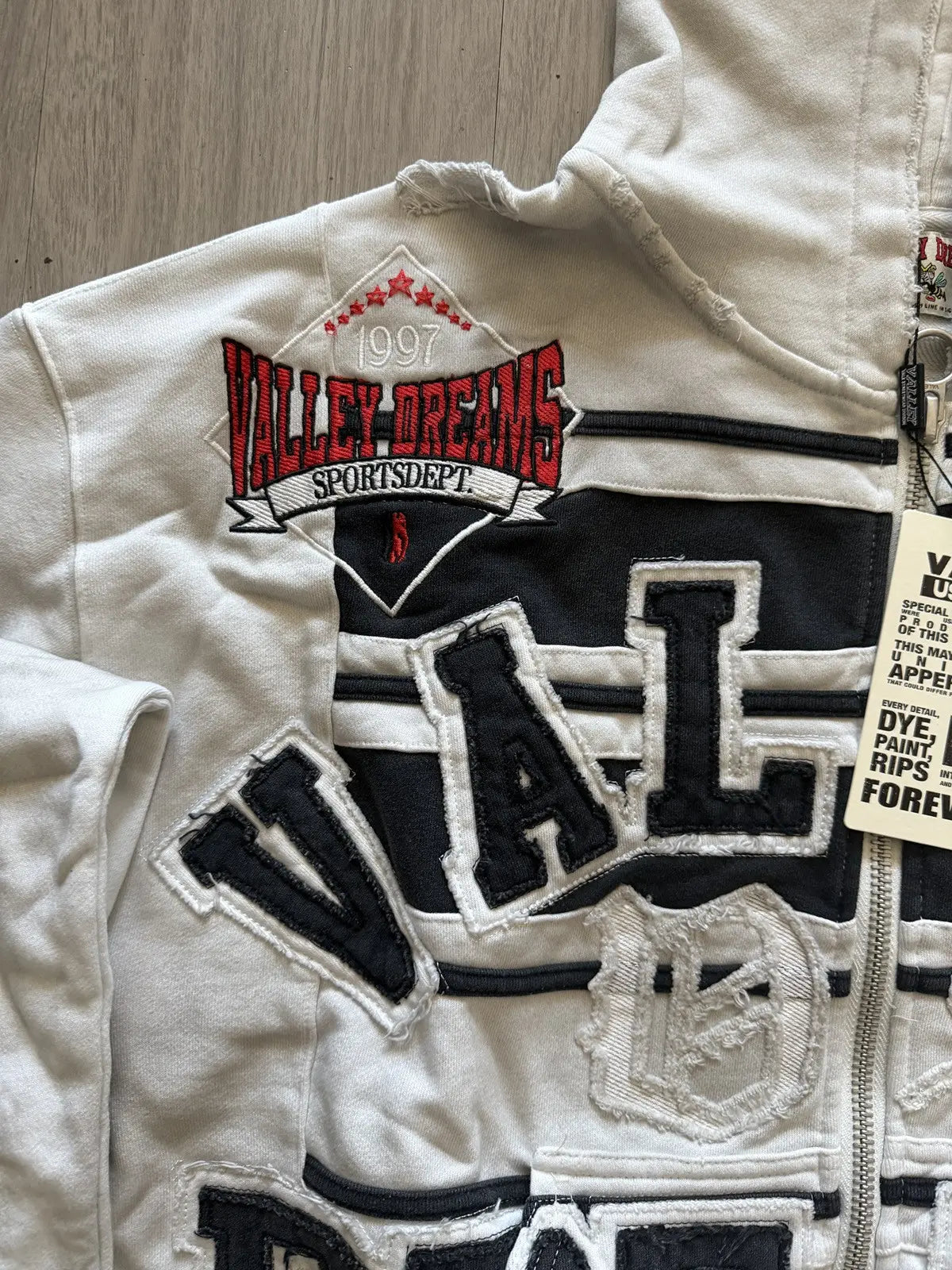Vale Forever Collage Zip Up 'Mono'