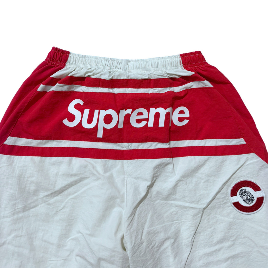 Supreme Ducati track pants  white and red