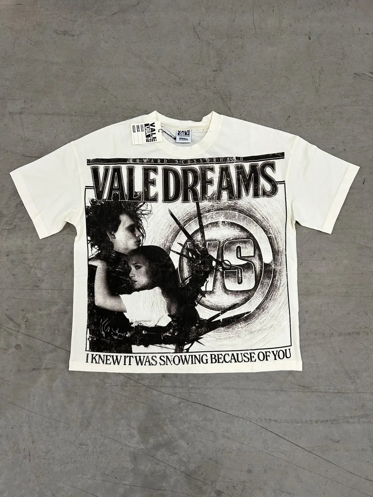 Vale Forever Valley Dreams Cream Scissorhands Tee
