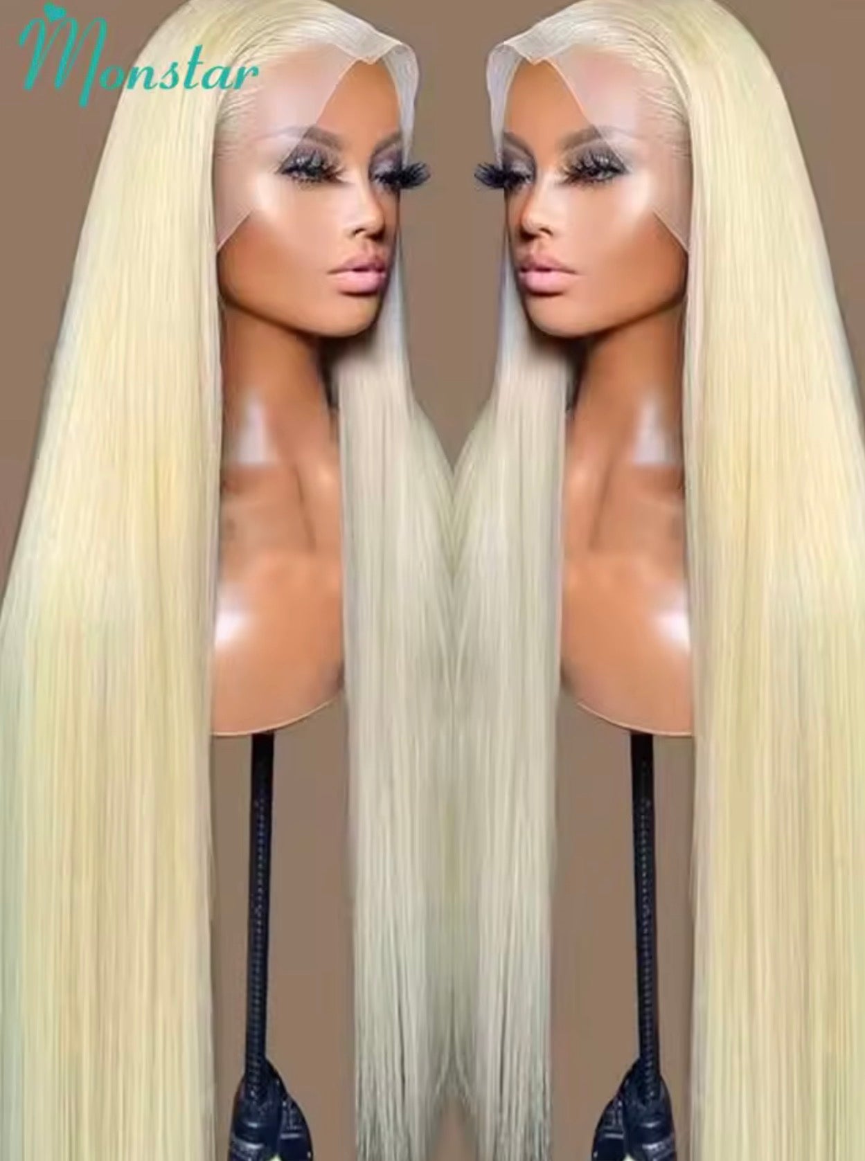 13x4 13x6 360 HD Transparent 613 Honey Blonde Color Lace Front Human Hair Wigs for Women Raw Brazilian Straight Lace Frontal Wig