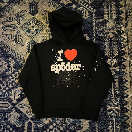 Sp5der worldwide I love spider hoodie