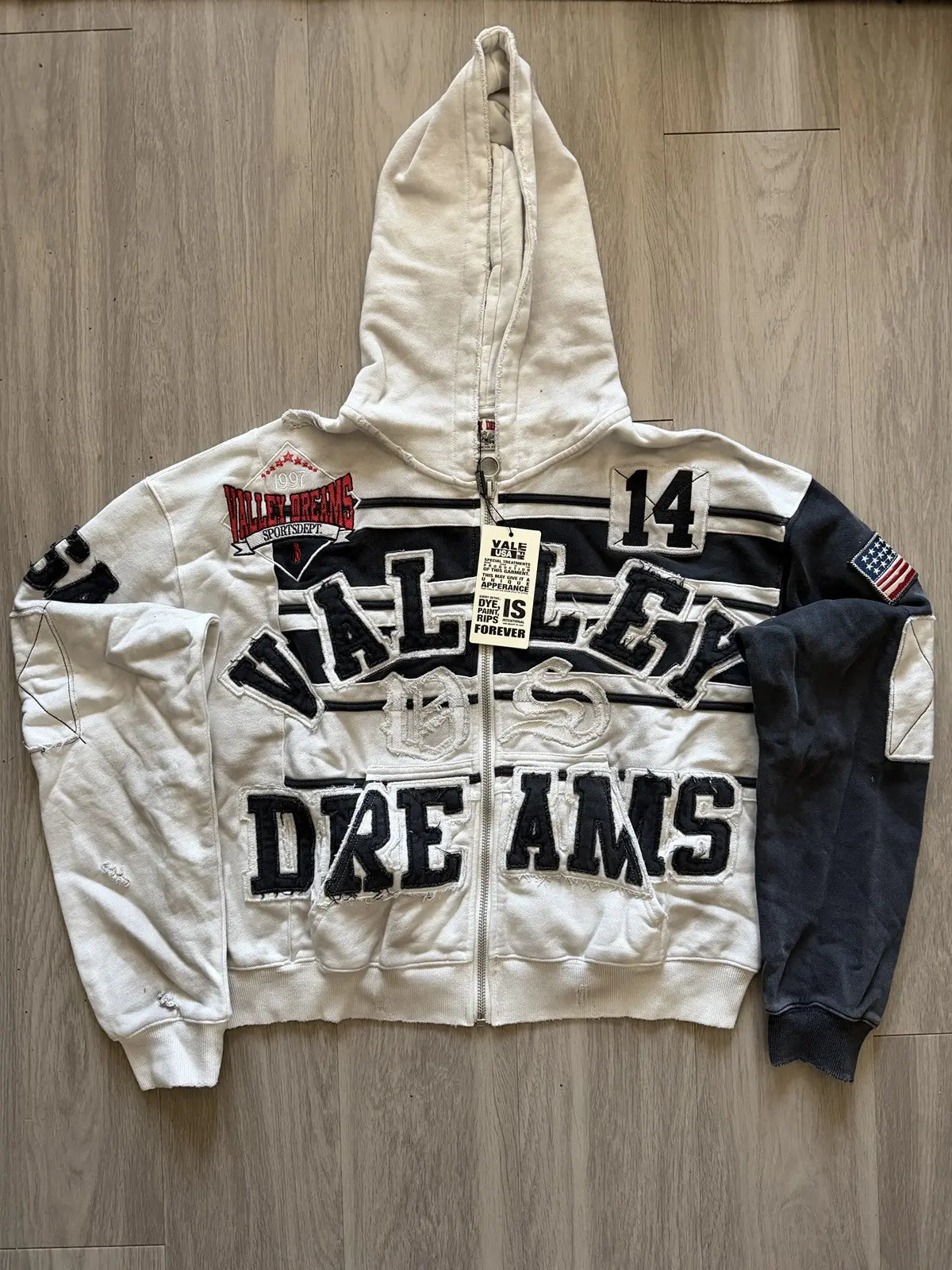 Vale Forever Collage Zip Up 'Mono'