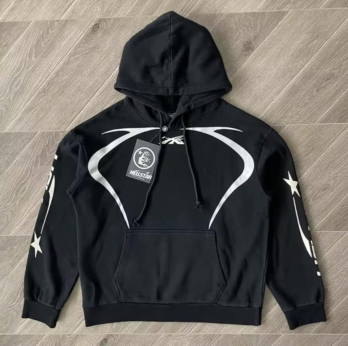 black hellstar sports hoodie/ sweatpants