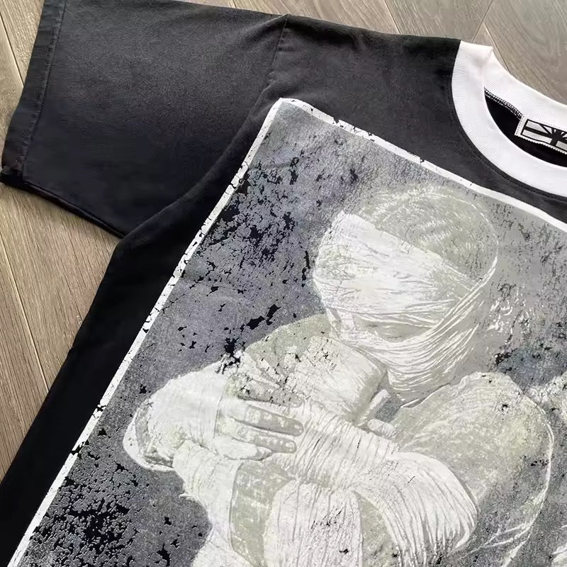 Vertebrae vross pain tee black