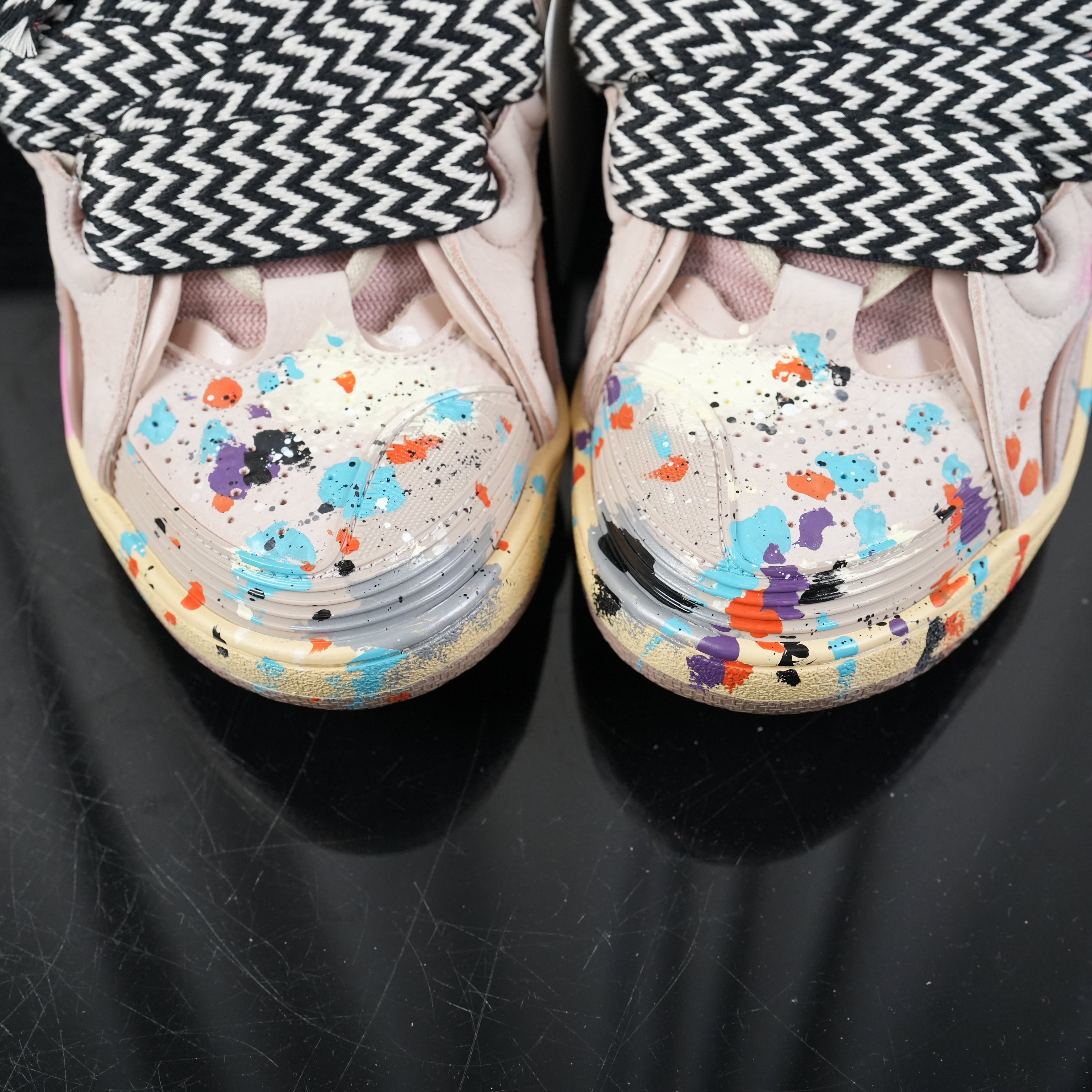 Gallery Dept. x Lanvin Curb Light Sneakers 'Paint Drip - Pale Pink'