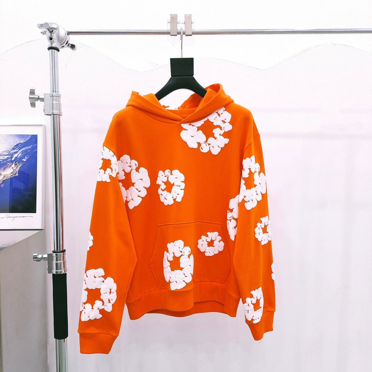 Denim Tears orange hoodie
