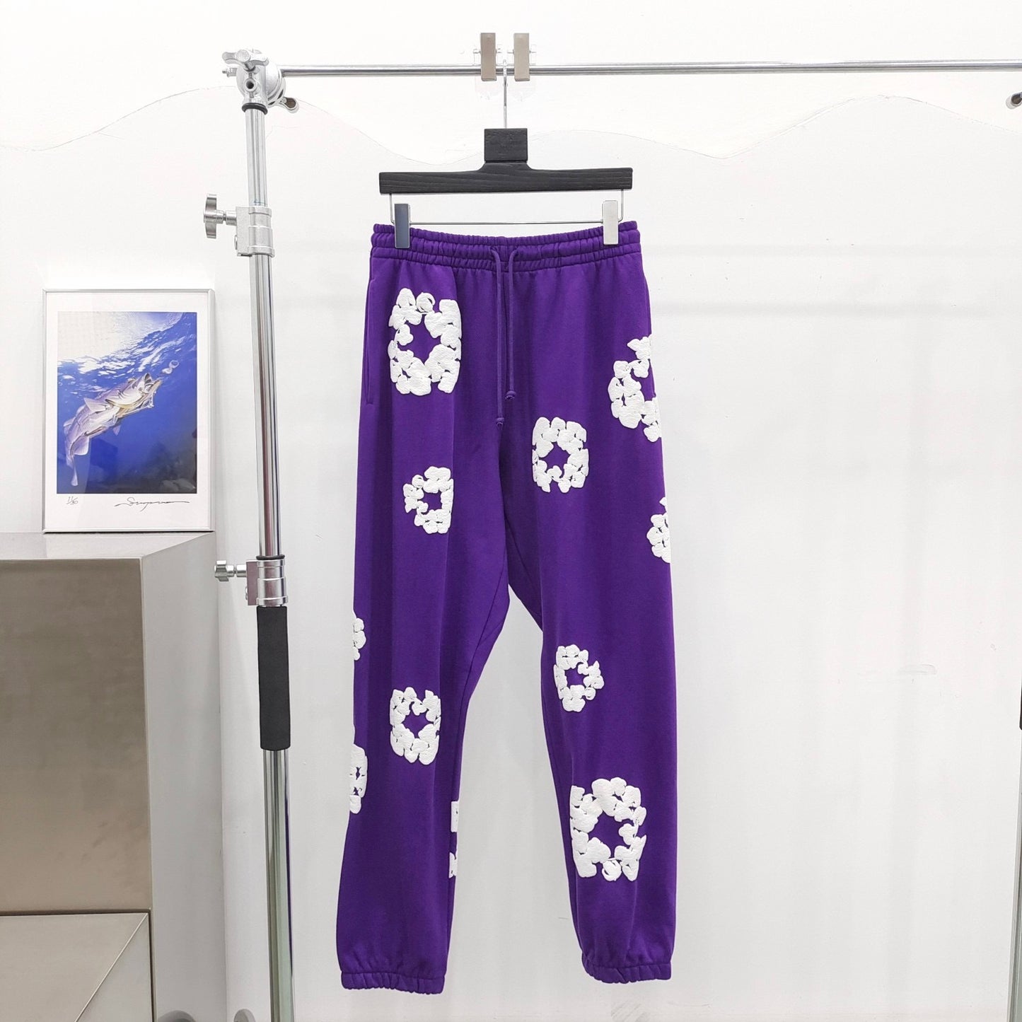 Purple  denim tears sweatpants