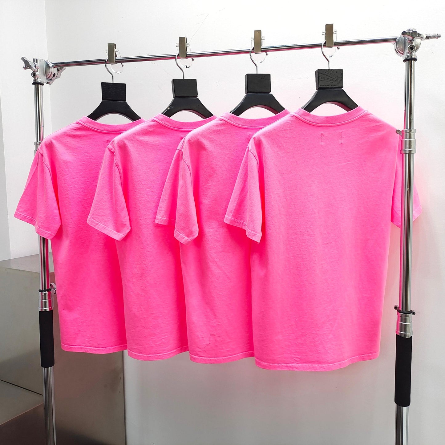 Pink denim tears tee