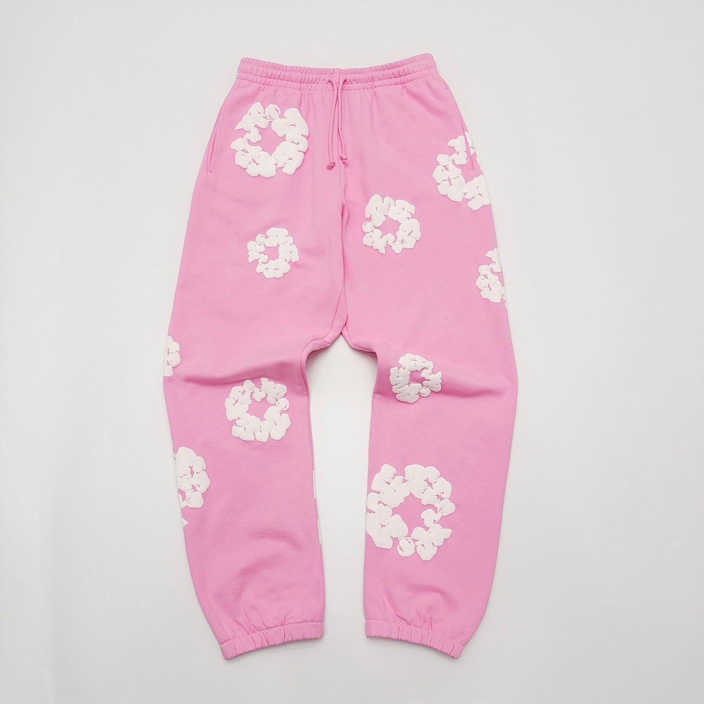 Pink denim tears sweatpants