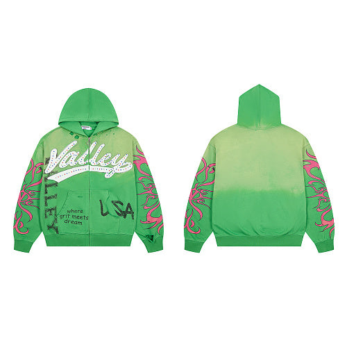 Vale Forever Inferno Zip Up 'Green'