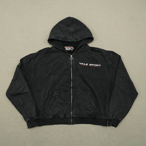 Vale Forever Staple Zip Up Hoodie Faded/Black