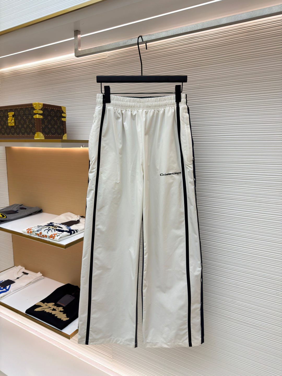 Balenciaga Loop Sports Track Pants white