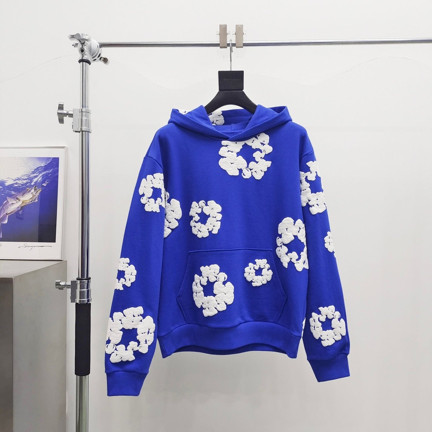 Dark blue denim tears hoodie