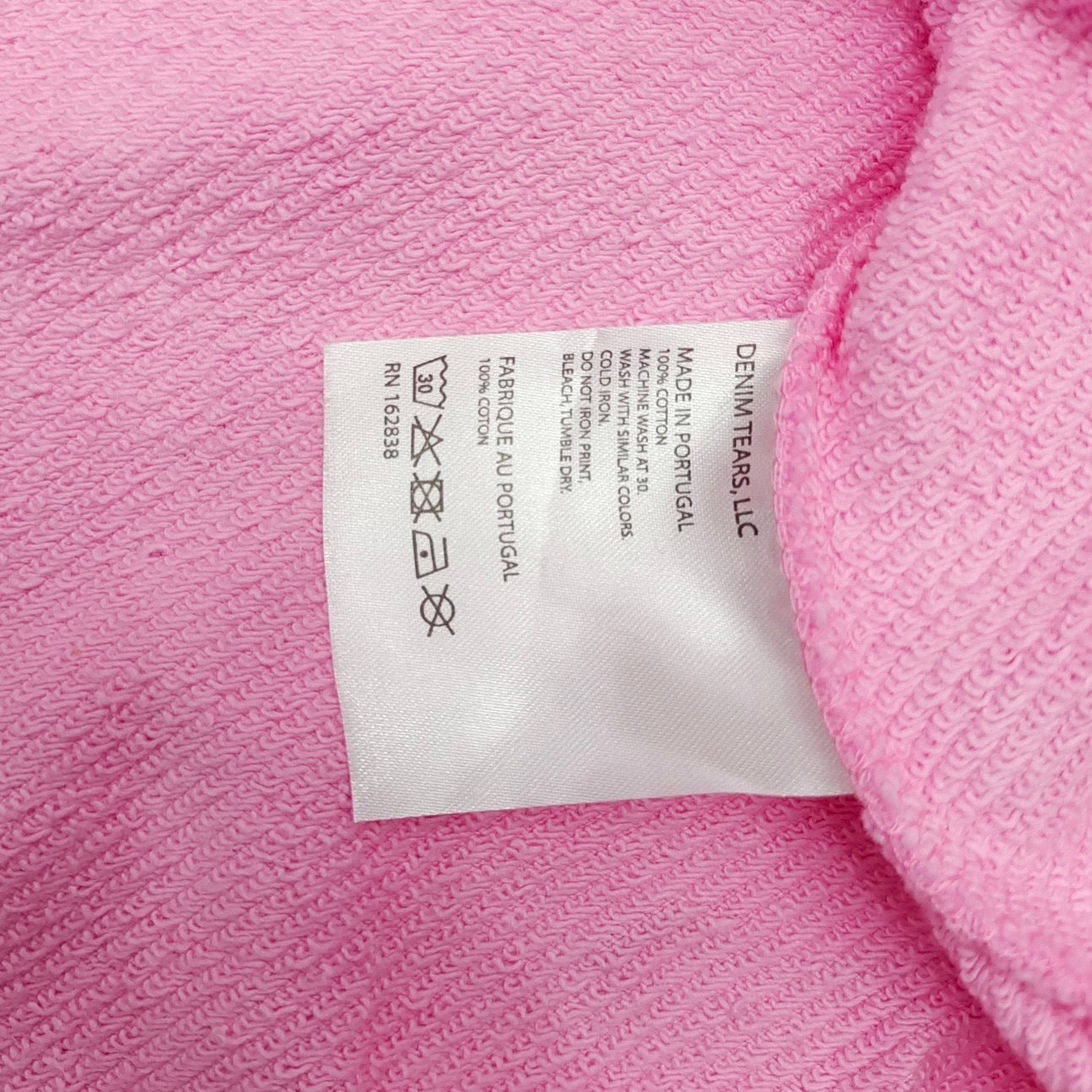 Pink  denim tears hoodie