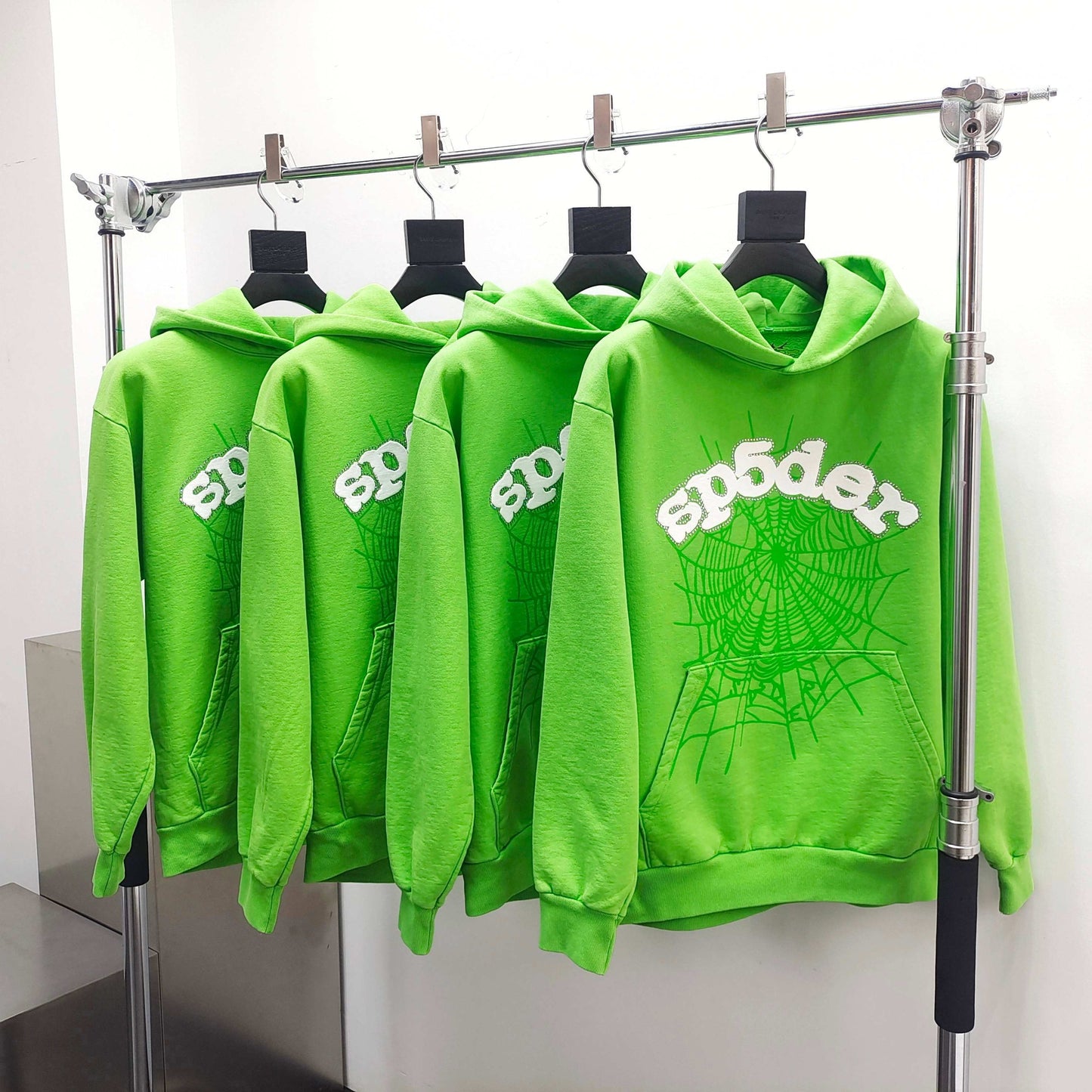 Sp5der Worldwide Green Hoodie