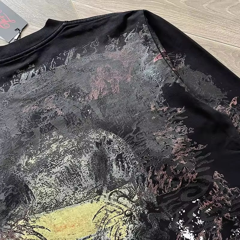 Hellstar black graffiti longsleave