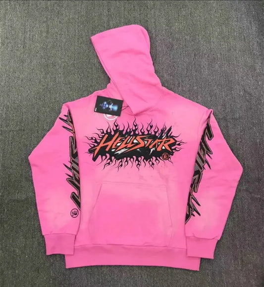 Pink Hellstar Brainwashed hoodie