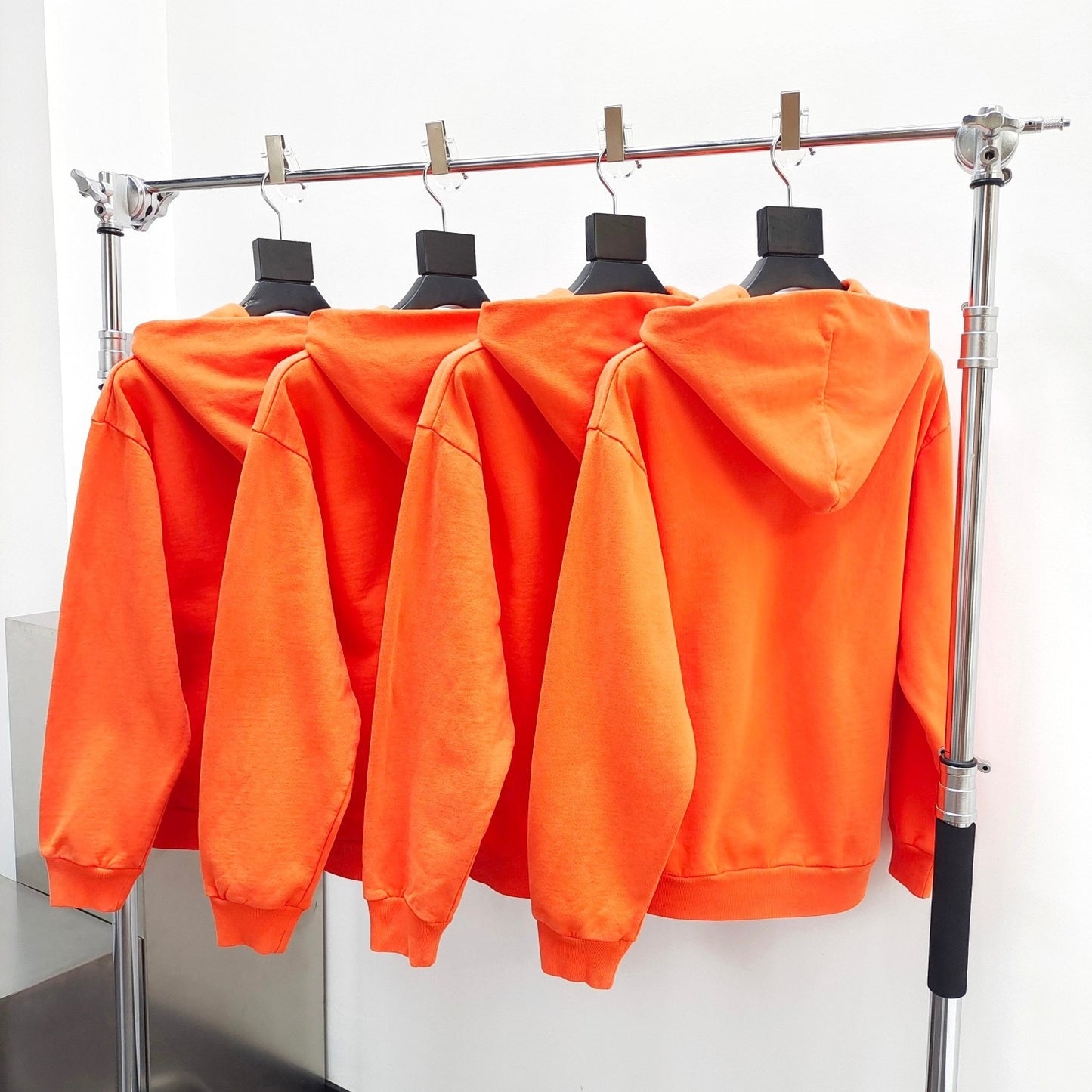 Sp5der Worldwide Web Orange Rhinestone Hoodie