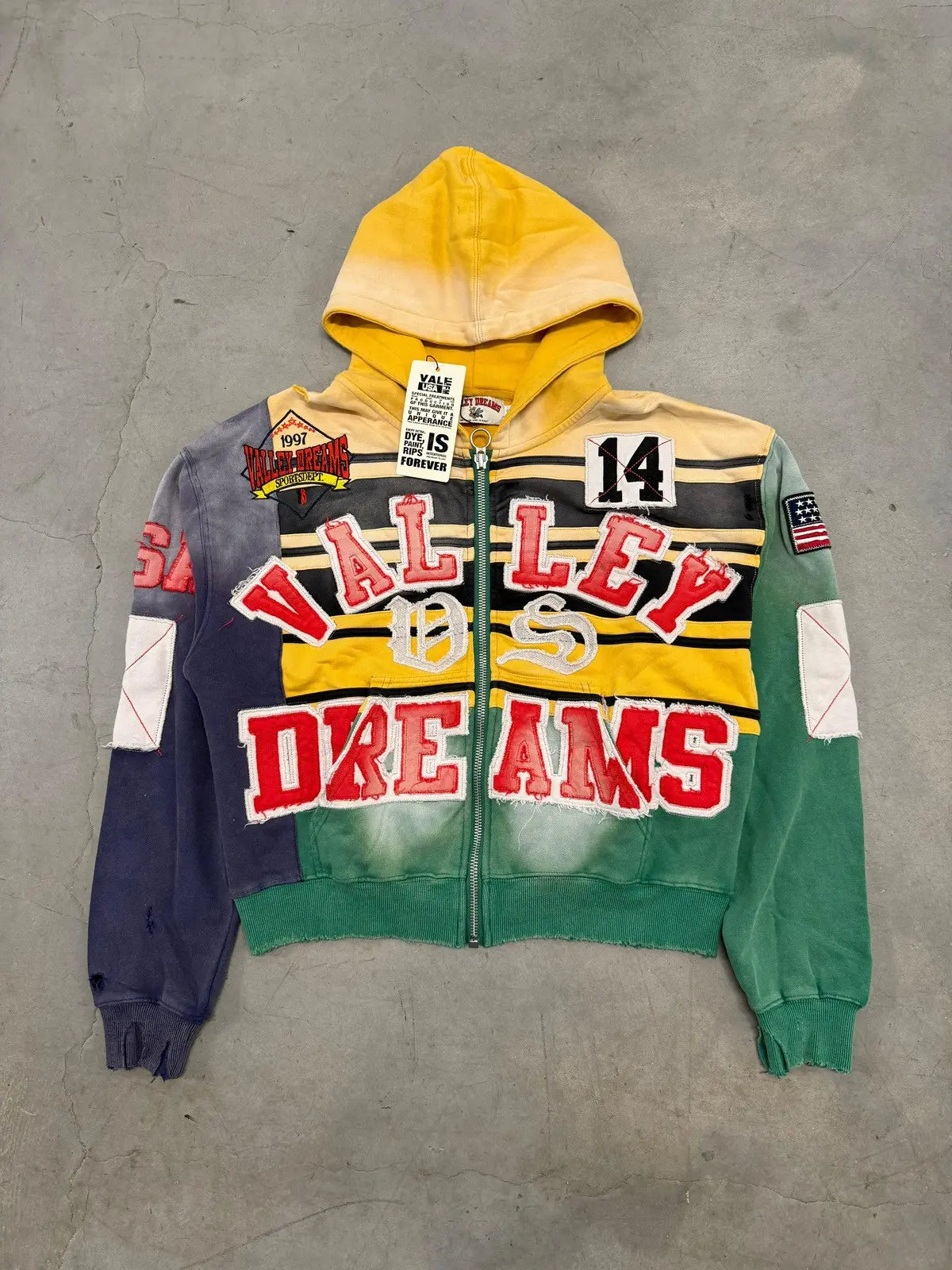 Vale Forever Collage Zip Up 'Mardi Gras'