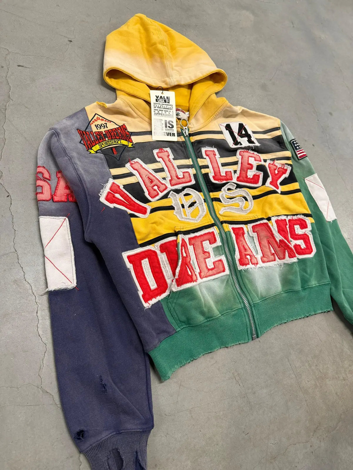 Vale Forever Collage Zip Up 'Mardi Gras'
