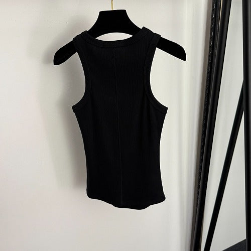 Chrome Hearts black/yellow Rib Tank Top dress