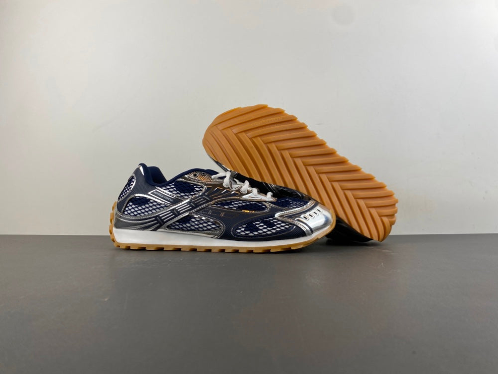 Bottega venta orbit dark blue and sliver
