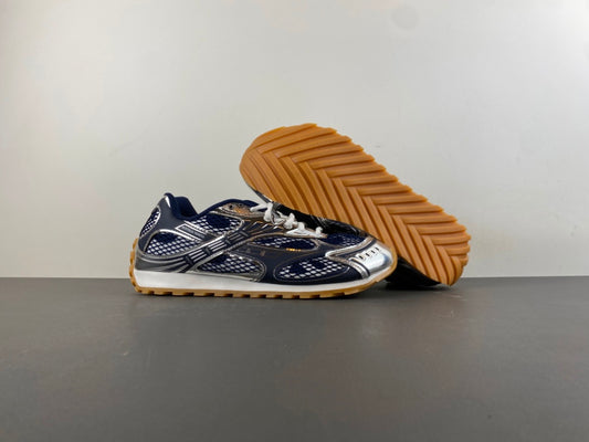 Bottega venta orbit dark blue and sliver