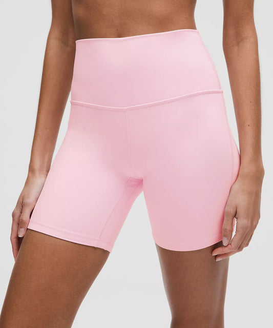 Lululemon Pink Organza high rise shorts