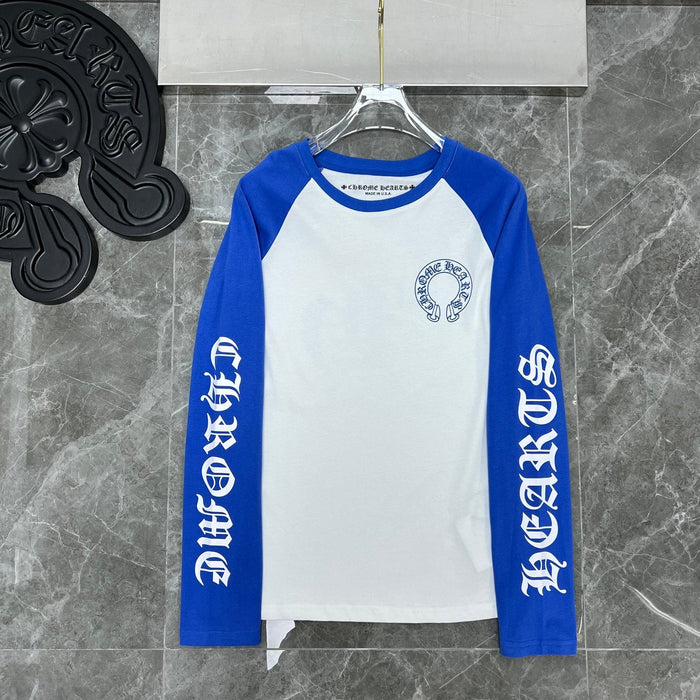 chrome hearts longsleave blue and white
