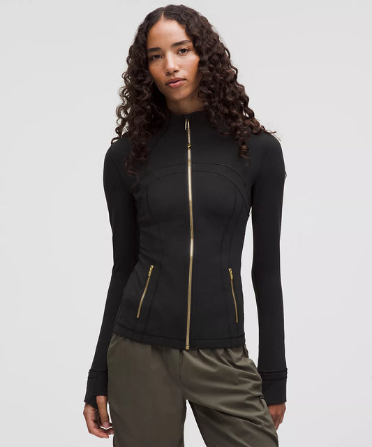 Lululemon black gold zipper  Define Jacket Nulu
