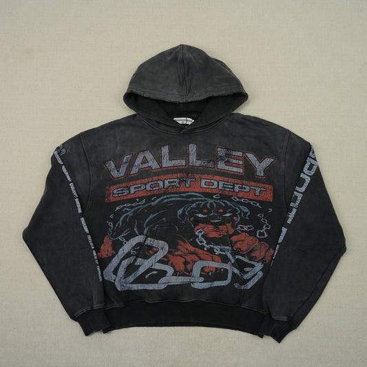 Vale Forever black Big Dog Hoodie Vintage sports dept