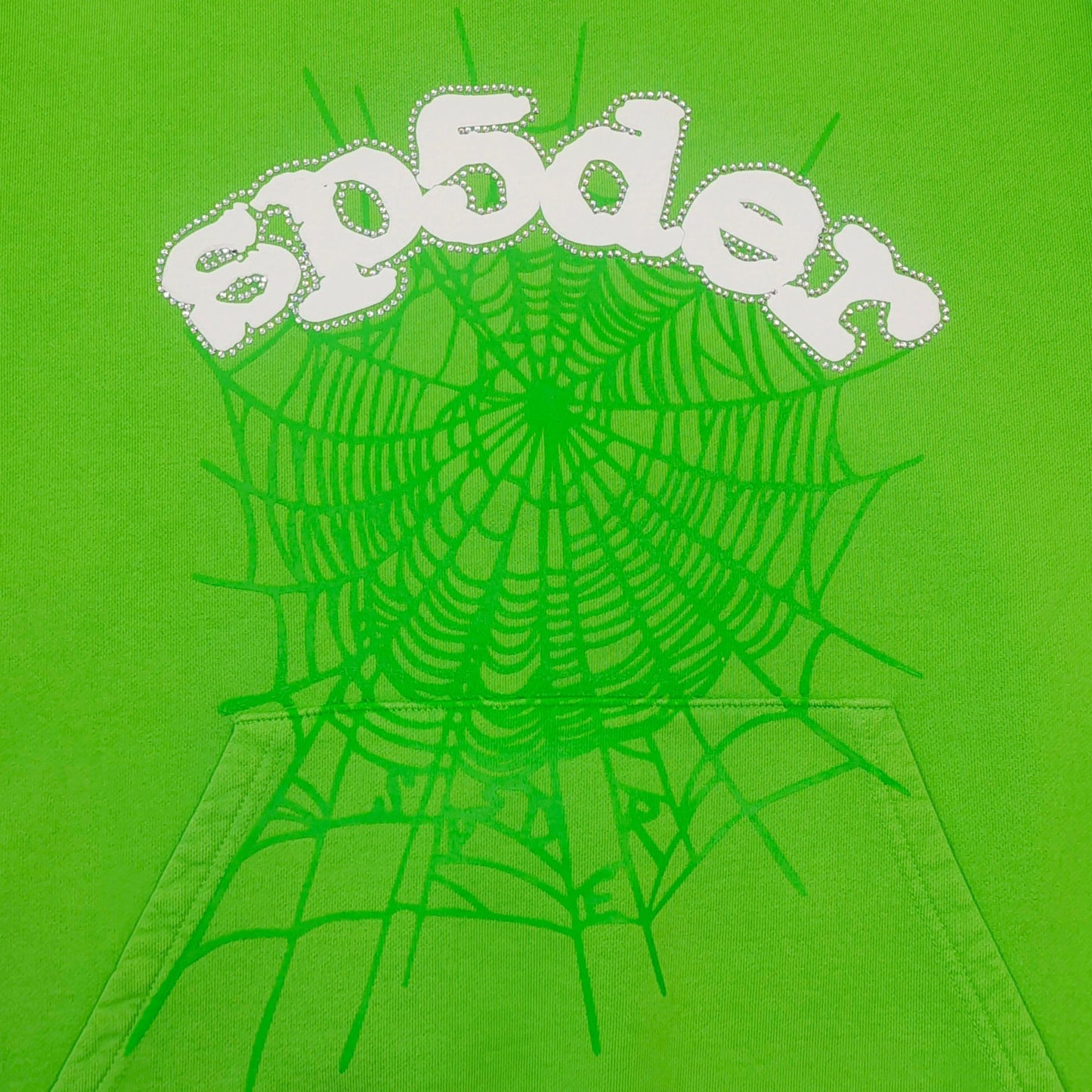 Sp5der Worldwide Green Hoodie