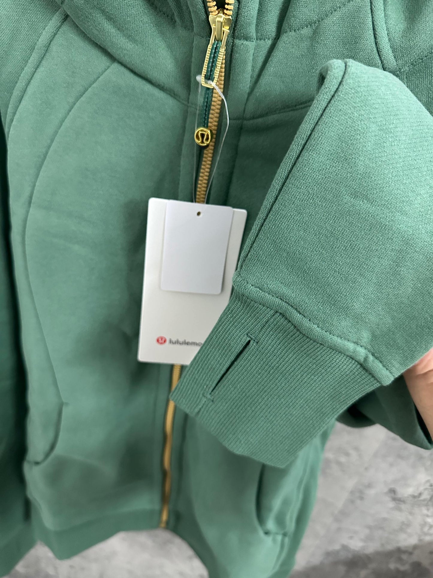 Lululemon sage green  scuba jacket