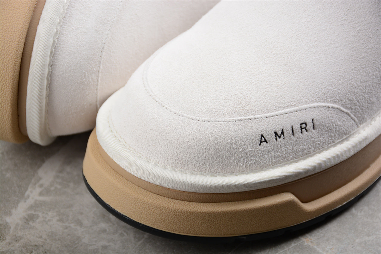 Amiri uggs Malibu suede boots white