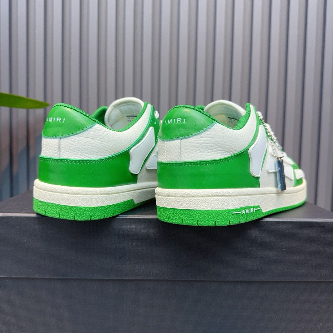 Amiri  Skel Top Low 'green white '