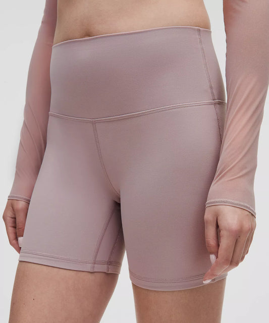 Lululemon Mauve Grey high rise shorts